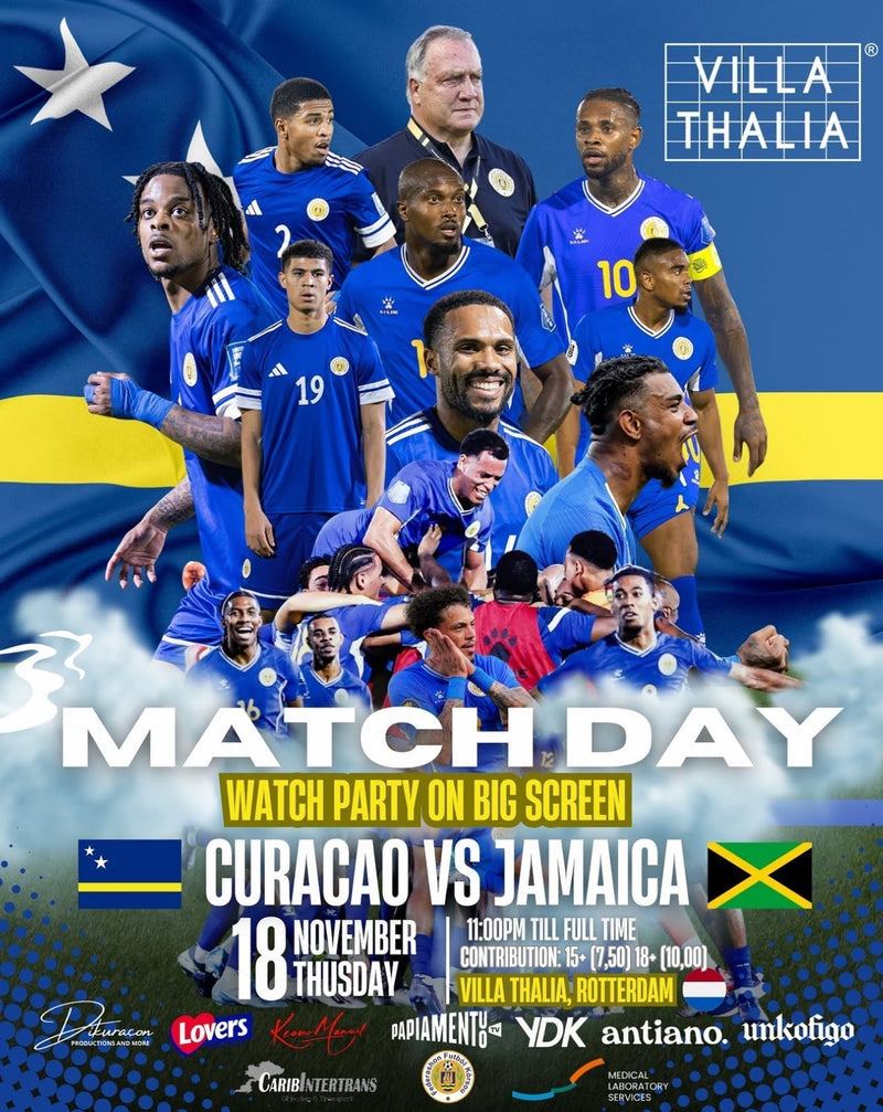 ROAD TO WORLD CUP: CURAÇAO VS JAMAICA — VILLA THALIA WATCH PARTY