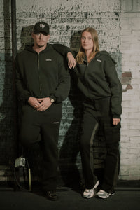 BLACK ZIP-UP