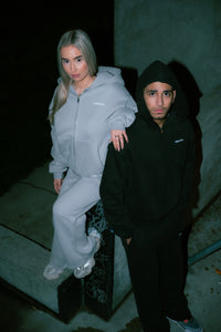 GREY ZIP-UP