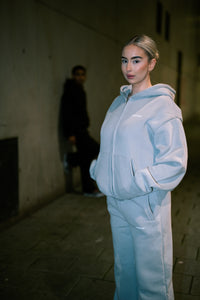 GREY ZIP-UP